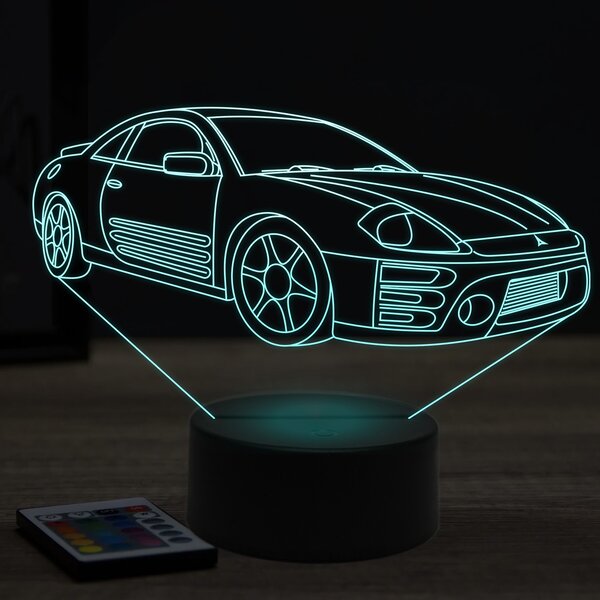 Beling 3D lampa, Mitsubishi eclipse 3g ,7 farebná Y37