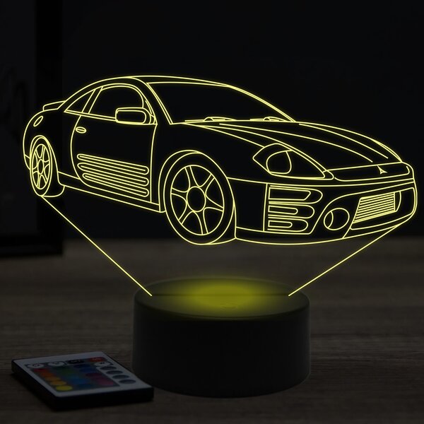 Beling 3D lampa, Mitsubishi eclipse 3g ,7 farebná Y37