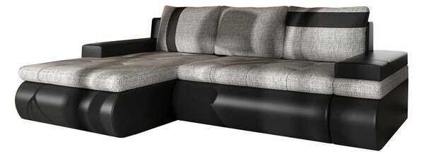Mirjan24 Rohová sedacia súprava Sofia Mini, Dostupné poťahy: ekokoža Soft 017 + Lux 06, Strana: ľavá 5902928085075