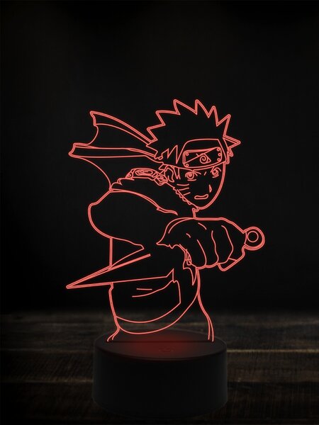 Beling 3D lampa, Naruto,7 farebná Y38L5
