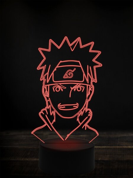 Beling 3D lampa, Naruto 4,7 farebná Y38L8