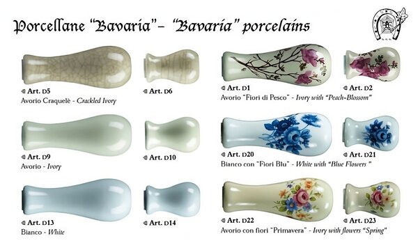 GALBUSERA Kovaná okenná kľučka pre HS portál model 2511 - PZ, antická čierna, porcelán D5