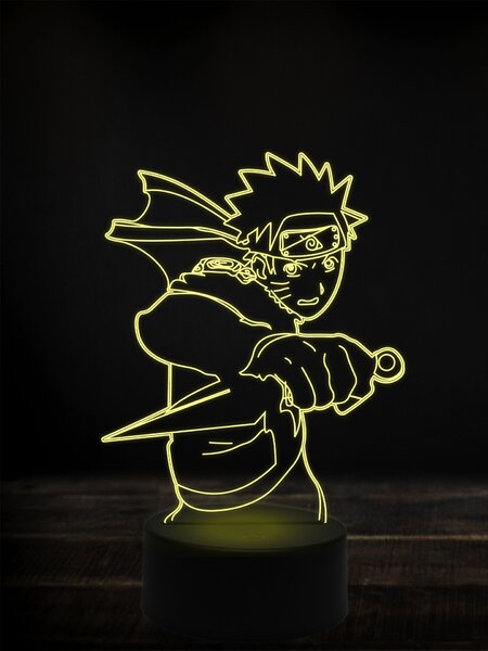 Beling 3D lampa, Naruto,7 farebná Y38L5