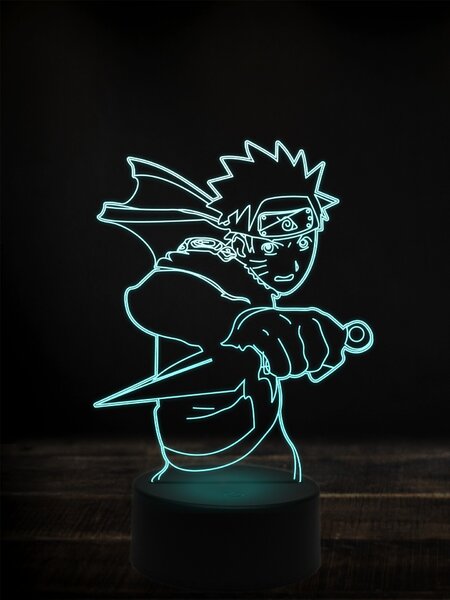 Beling 3D lampa, Naruto,7 farebná Y38L5