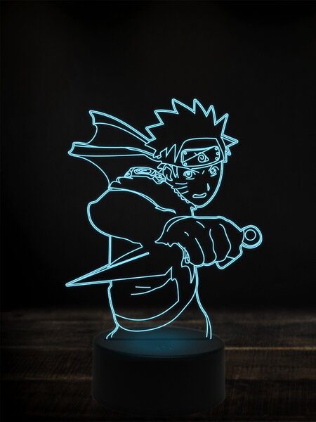 Beling 3D lampa, Naruto,7 farebná Y38L5