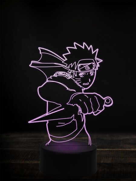 Beling 3D lampa, Naruto,7 farebná Y38L5