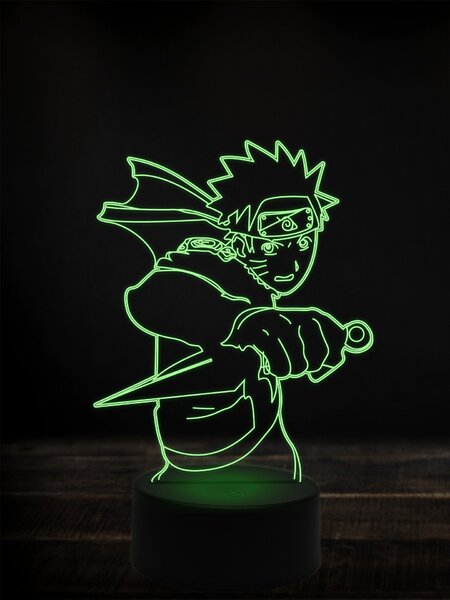 Beling 3D lampa, Naruto,7 farebná Y38L5