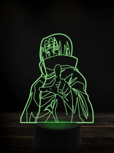 Beling 3D lampa, Naruto itachi,7 farebná Y38L10