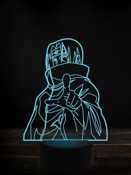 Beling 3D lampa, Naruto itachi,7 farebná Y38L10