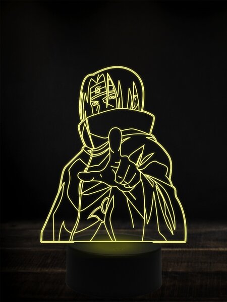 Beling 3D lampa, Naruto itachi,7 farebná Y38L10