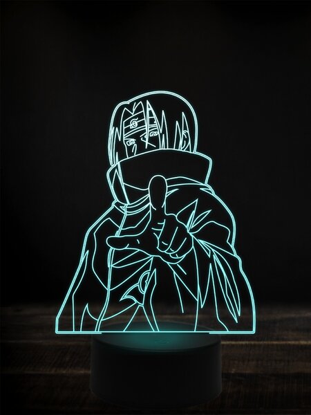 Beling 3D lampa, Naruto itachi,7 farebná Y38L10