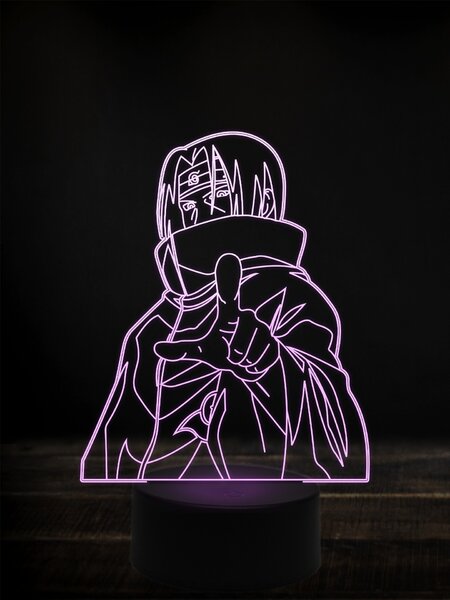 Beling 3D lampa, Naruto itachi,7 farebná Y38L10