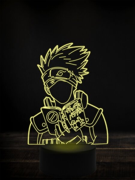 Beling 3D lampa, Naruto kakashi,7 farebná Y38L11
