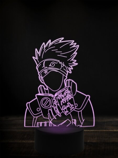 Beling 3D lampa, Naruto kakashi,7 farebná Y38L11