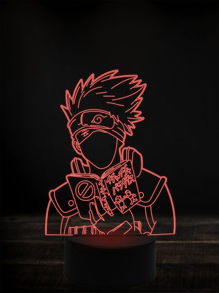 Beling 3D lampa, Naruto kakashi,7 farebná Y38L11
