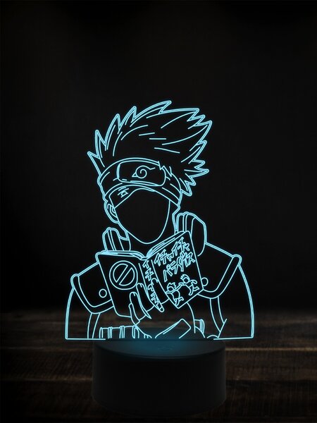 Beling 3D lampa, Naruto kakashi,7 farebná Y38L11