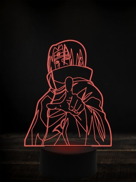 Beling 3D lampa, Naruto itachi,7 farebná Y38L10