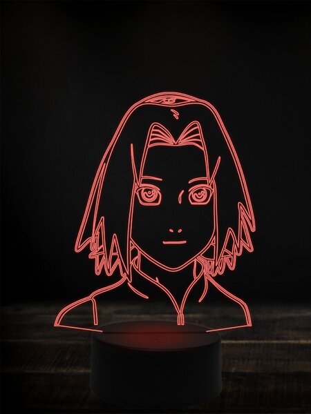 Beling 3D lampa, Sakura Harunoqo ,7 farebná Y38L14