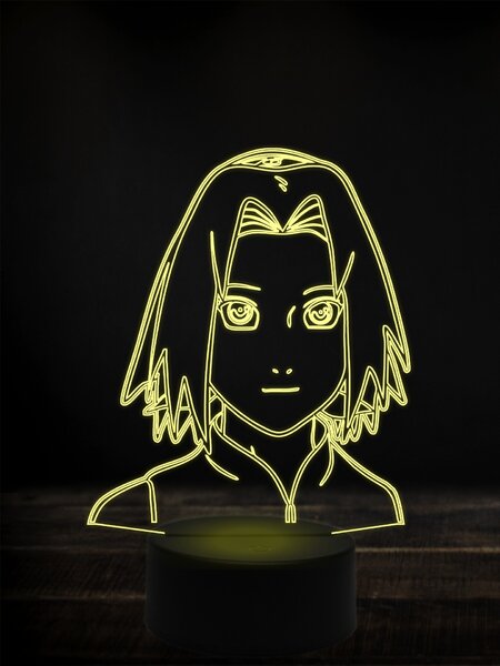 Beling 3D lampa, Sakura Harunoqo ,7 farebná Y38L14