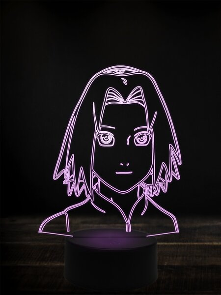 Beling 3D lampa, Sakura Harunoqo ,7 farebná Y38L14