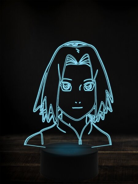 Beling 3D lampa, Sakura Harunoqo ,7 farebná Y38L14