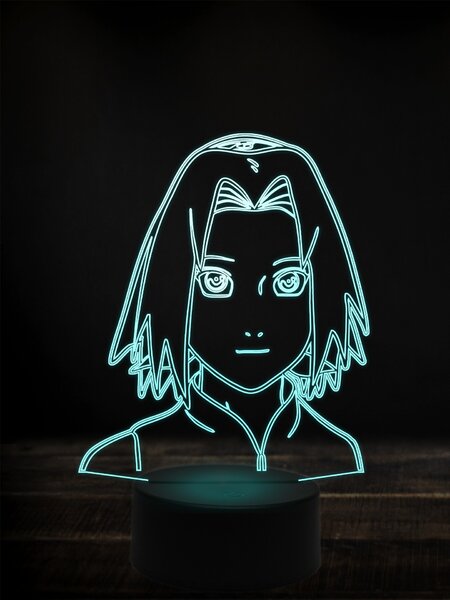 Beling 3D lampa, Sakura Harunoqo ,7 farebná Y38L14