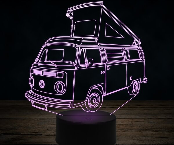 Beling 3D lampa,Volkswagen caravan westfalia ,7 farebná VW7