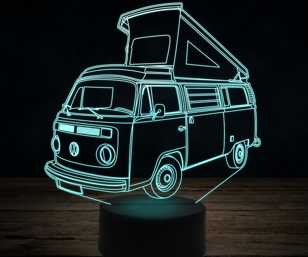 Beling 3D lampa,Volkswagen caravan westfalia ,7 farebná VW7