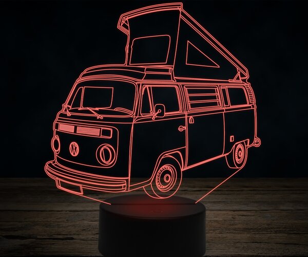 Beling 3D lampa,Volkswagen caravan westfalia ,7 farebná VW7