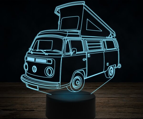 Beling 3D lampa,Volkswagen caravan westfalia ,7 farebná VW7