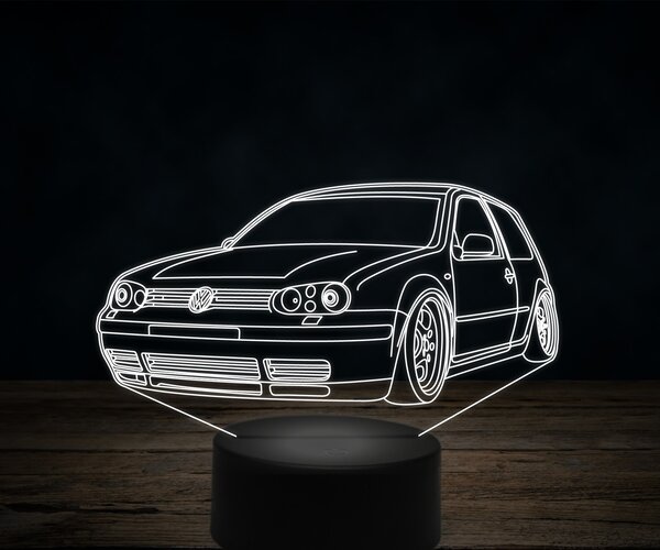Beling 3D lampa,volksvagen golf 6,7 farebná VW11