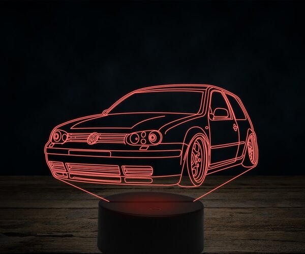 Beling 3D lampa,volksvagen golf 6,7 farebná VW11