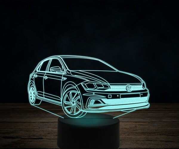 Beling 3D lampa, 2019 Volkswagen Polo GTI1,7 farebná VW8