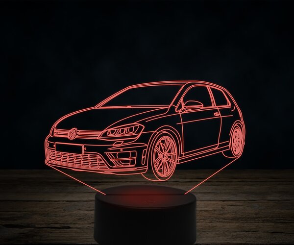 Beling 3D lampa, volkswagen golf 7, 7 farebná VW13