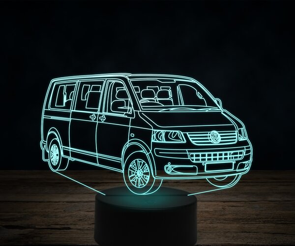 Beling 3D lampa,Volkswagen T5 Transporter, 7 farebná VW16