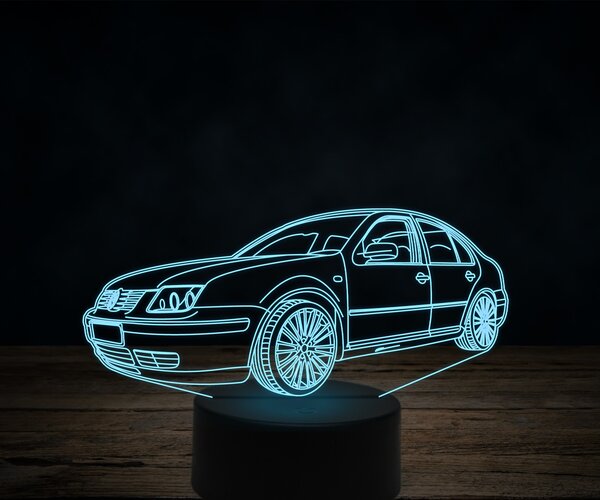 Beling 3D lampa,Volkswagen bora V5, 7 farebná VW15