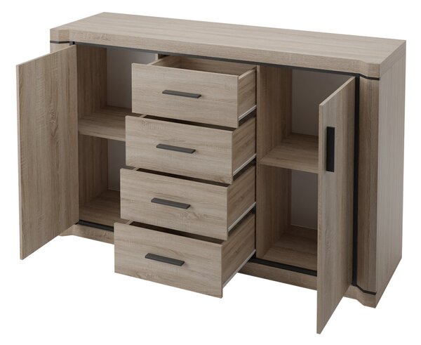 Mirjan24 Komoda Xavier XV-5, Farby:: dub trufel 5902928800036