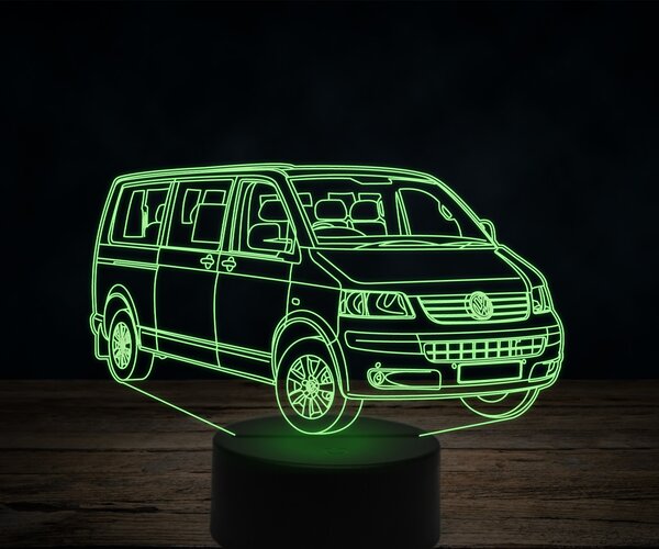 Beling 3D lampa,Volkswagen T5 Transporter, 7 farebná VW16