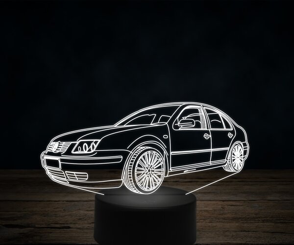 Beling 3D lampa,Volkswagen bora V5, 7 farebná VW15