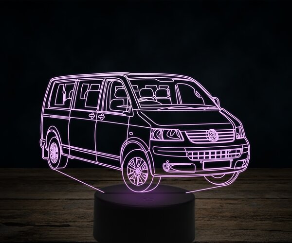 Beling 3D lampa,Volkswagen T5 Transporter, 7 farebná VW16