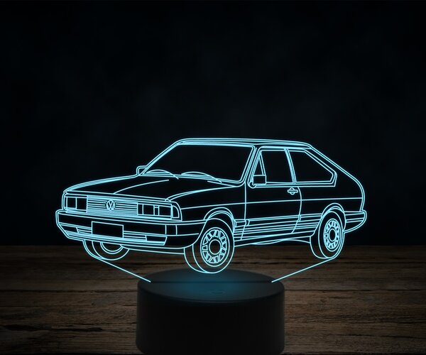 Beling 3D lampa,Volkswagen car, 7 farebná VW17