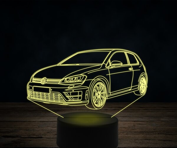 Beling 3D lampa, volkswagen golf 7, 7 farebná VW13