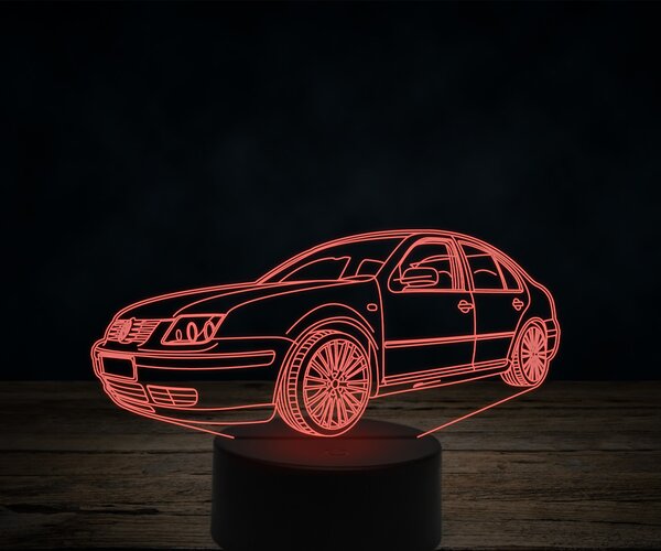 Beling 3D lampa,Volkswagen bora V5, 7 farebná VW15