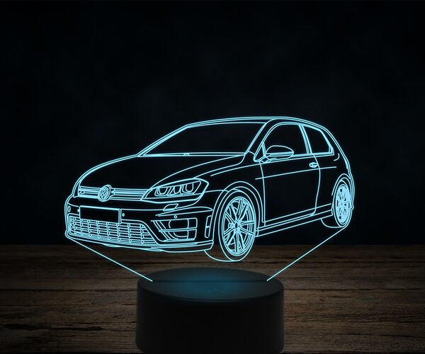 Beling 3D lampa, volkswagen golf 7, 7 farebná VW13