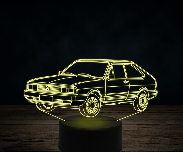 Beling 3D lampa,Volkswagen car, 7 farebná VW17