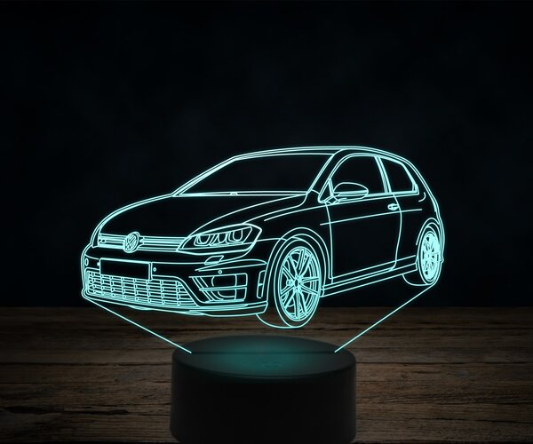 Beling 3D lampa, volkswagen golf 7, 7 farebná VW13