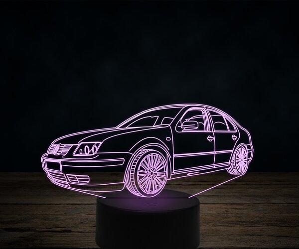 Beling 3D lampa,Volkswagen bora V5, 7 farebná VW15