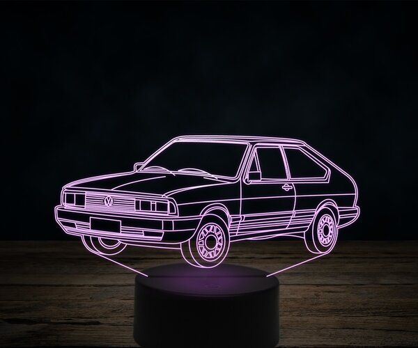 Beling 3D lampa,Volkswagen car, 7 farebná VW17