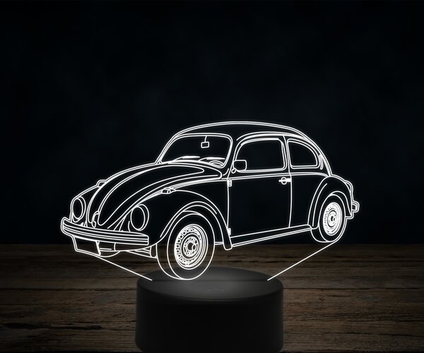 Beling 3D lampa,Vokswagen Beetle 1994, 7 farebná VW14