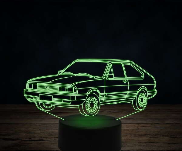 Beling 3D lampa,Volkswagen car, 7 farebná VW17